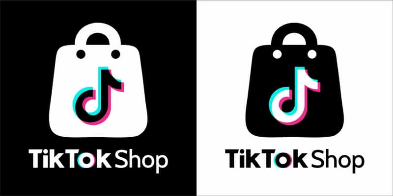 Tiktok Shop black/white icons