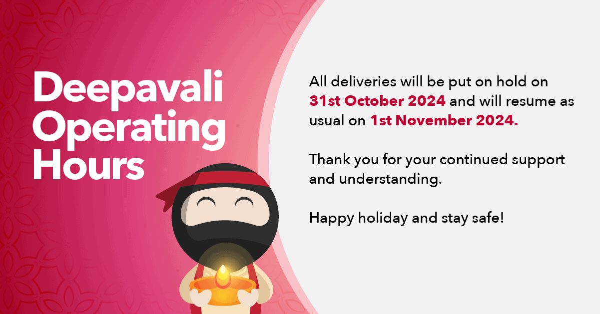 Deepavali 2024 Ninja Van Cut Off Date