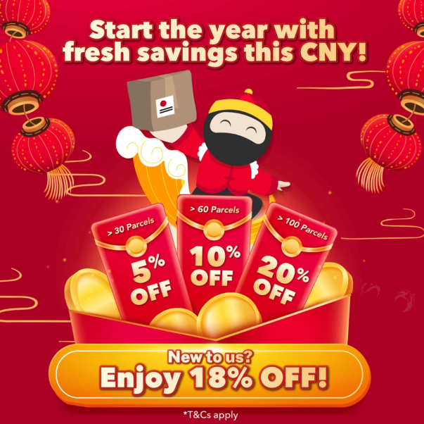 Ninja Biz CNY Promotion shipping promo delivery promo cheap parcel