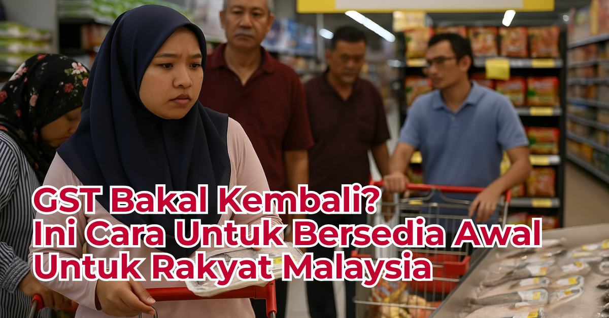 GST Bakal Kembali Ini Cara Untuk Bersedia Awal (Kalau-Kalau GST Diperkenalkan Semula)