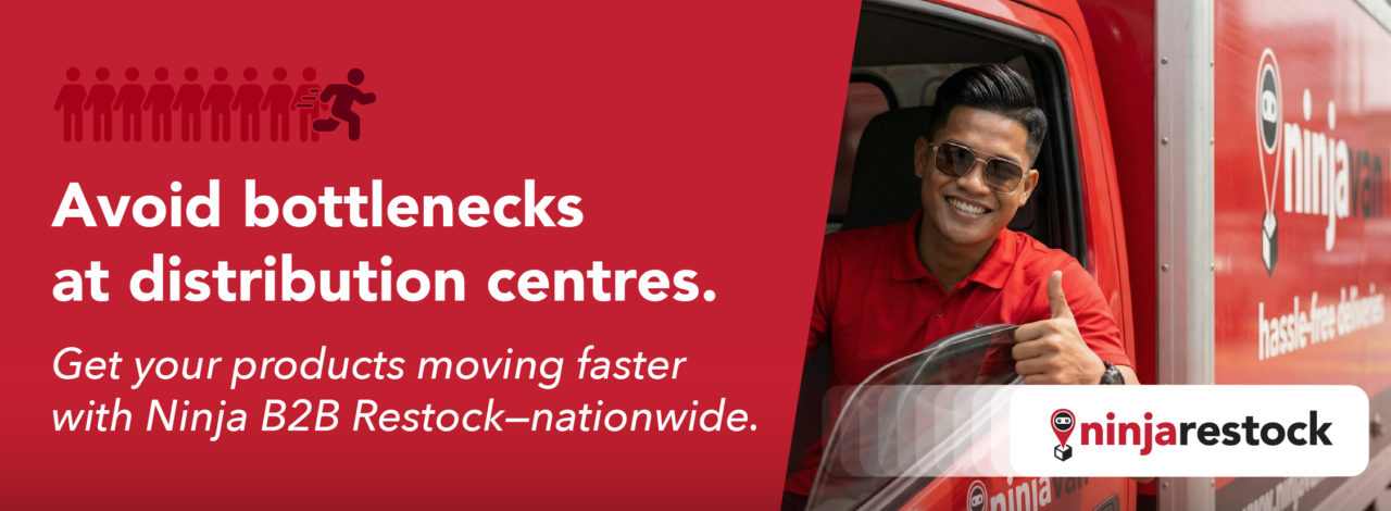 ninja restock warehouse to distribution centre delivery for b2b logistics inventory restock retail replenishment with nationwide coverage across malaysia