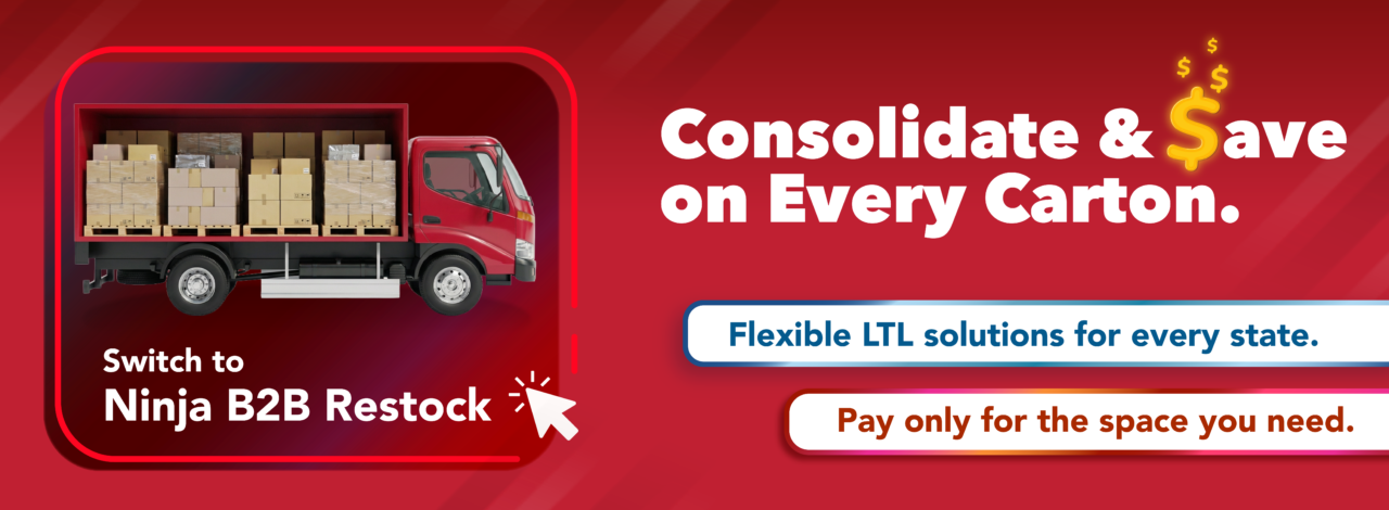 ninja b2b restock ltl ftl tranportation truck service