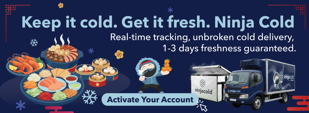 ninja cold cold chain delivery by ninja van chinese new year cny frozen delivery klang valley kuala lumpur penang georgetown johor jb food snacks cookies fnb