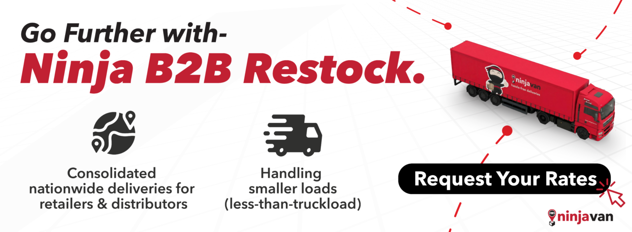 ninja van ninja restock b2b logistics intercity delivery cartons pallets less than truckload ltl