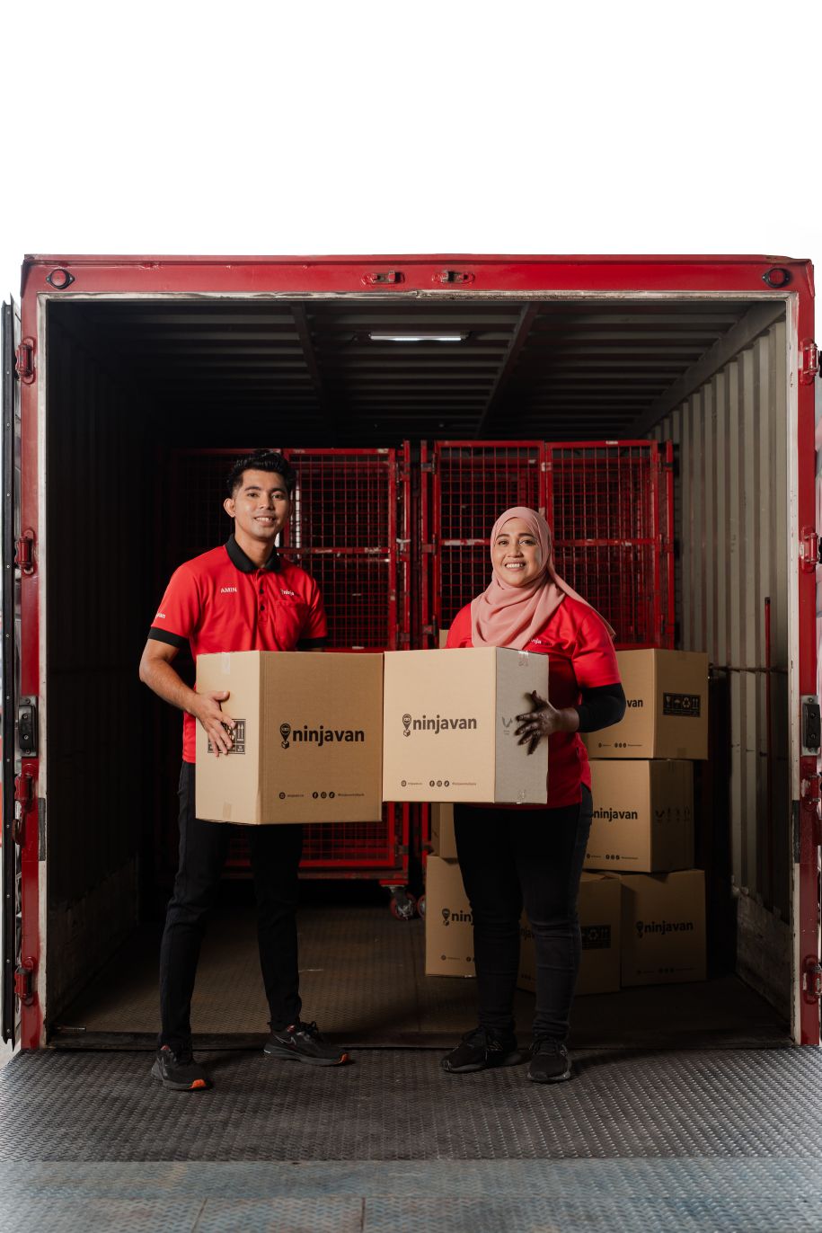 ninja van b2b logistics restock ltl intercity less than truckload kl jb geogetown malaysia 4
