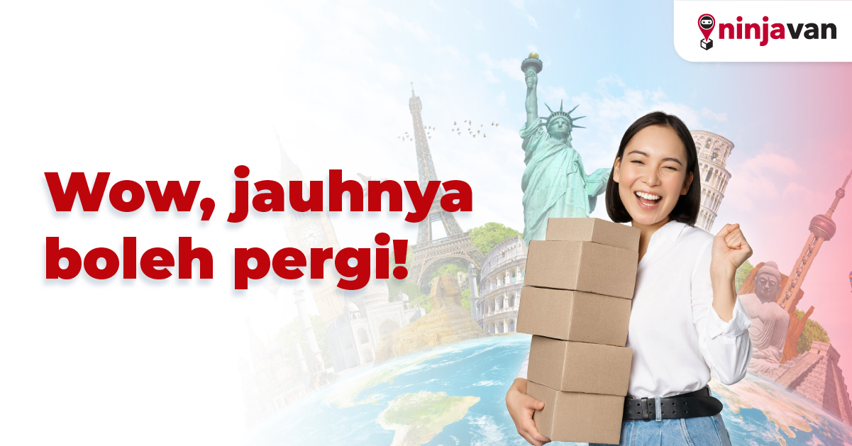ninja van boleh hantar bungkusan dan parcel anda lebih daripada 45 negara seluruh dunia, termasuk singapura, australia, jepun dan banyak lagi, sesuai untuk penghantaran barang antarabangsa