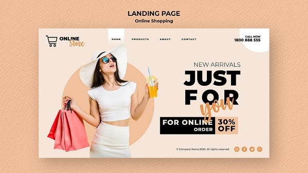 Ecommerce Website Homepage