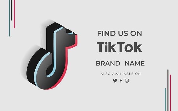 Banner Find Us Tiktok