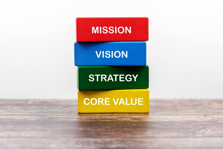 mission vision vs brand value