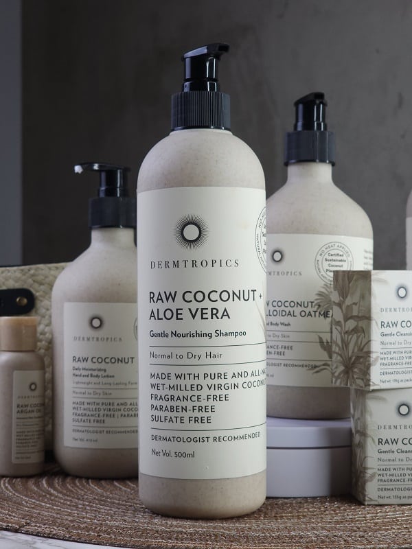 Dermtropics Raw Coconut Aloe Vera Products