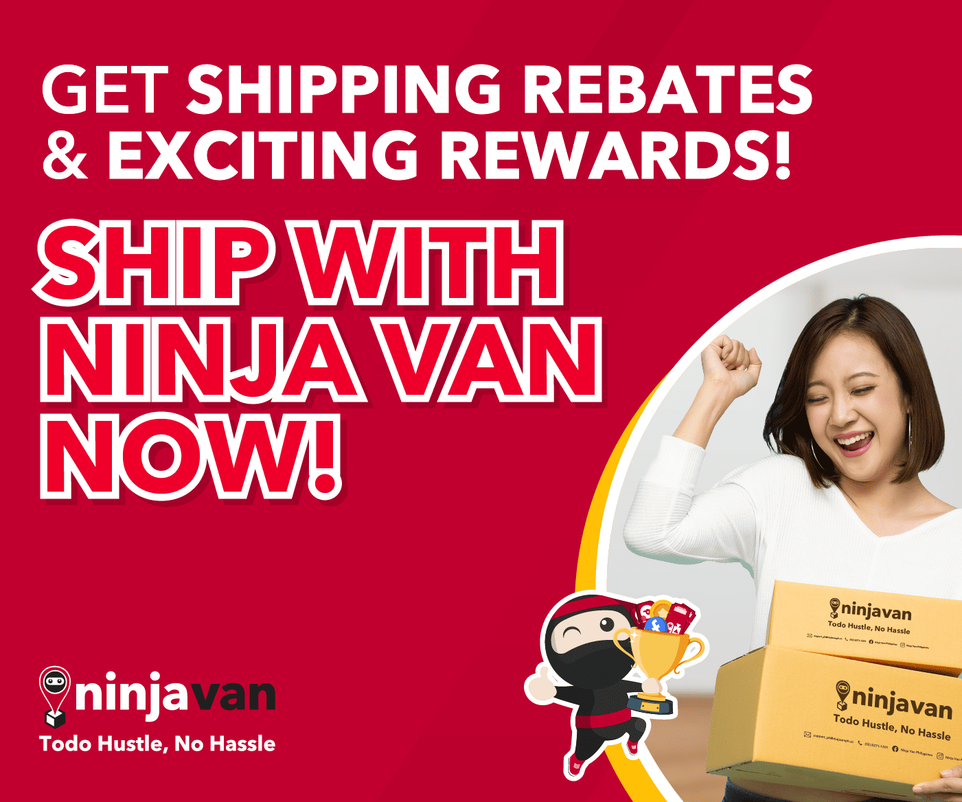 Shipping Rebates & Rewards CTA button