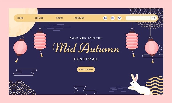 mid-autumn festival web design