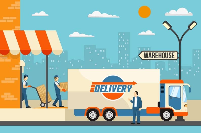 Delivery Trucks Illustration