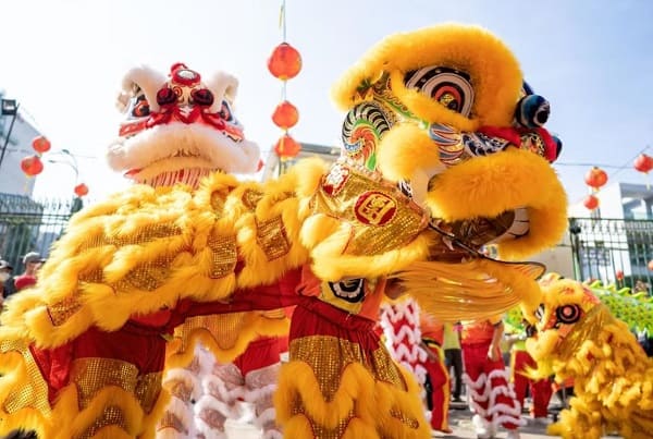 Chinese Lion and Dragon Dance