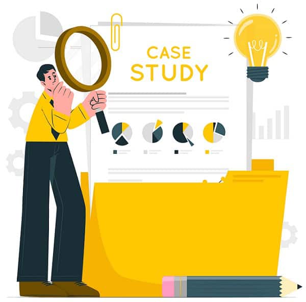 how to write a business case study