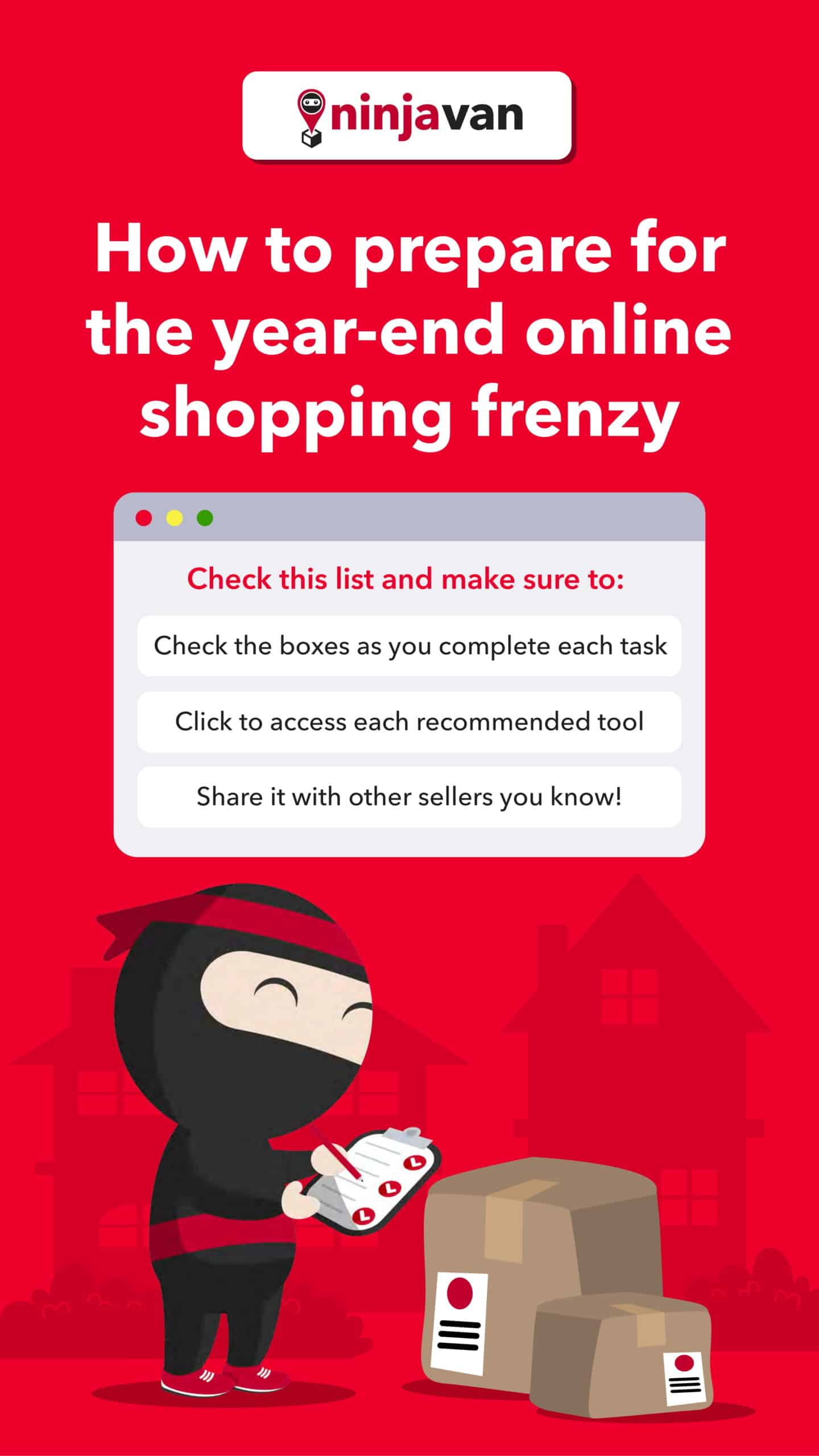 Ninja Van Year-End Online Selling Checklist