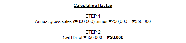 calculating flat tax