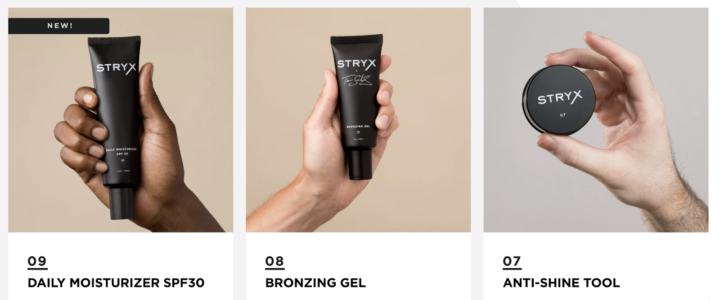 Stryx men's beauty products
